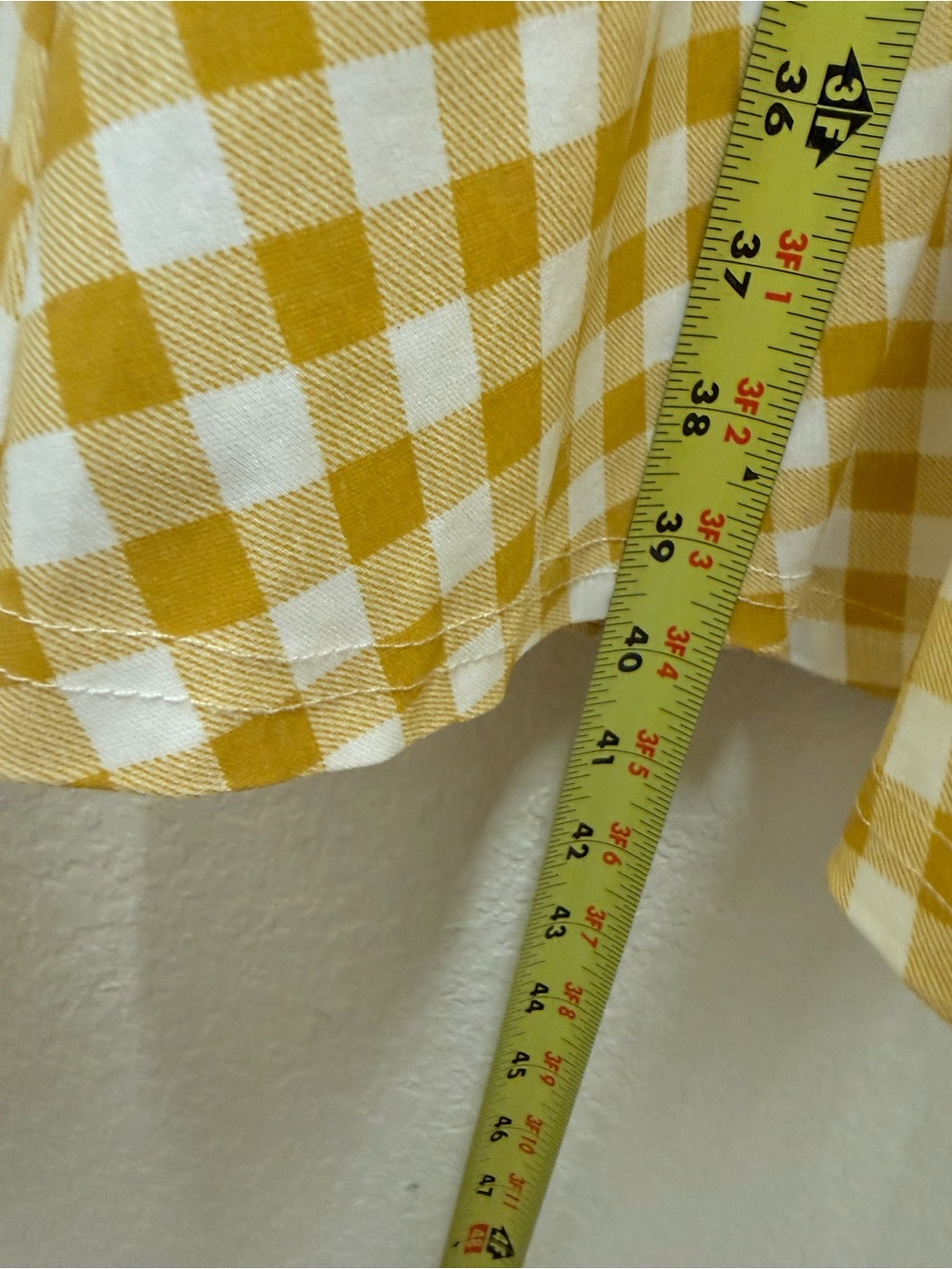 Yellow Gingham Tie-Shoulder Midi Dress - Picture 13 of 14